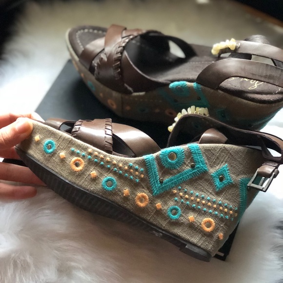 Sam Edelman boho festival Wedges - Picture 3 of 8